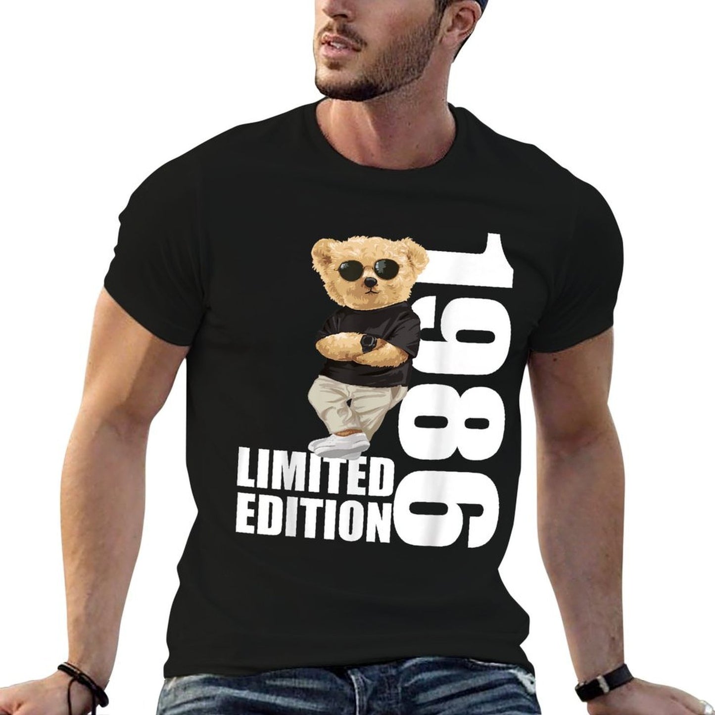 Limited Edition 1986 Bear Bears Birthday 1986 Vintage 1986 Stretchy T-Shirt