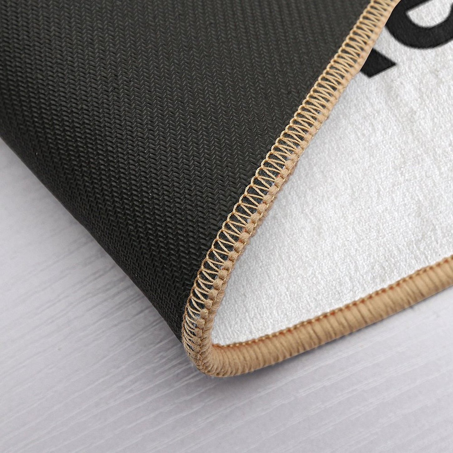 Get Naked - Black And White Dirt-Trapping Bath Mat