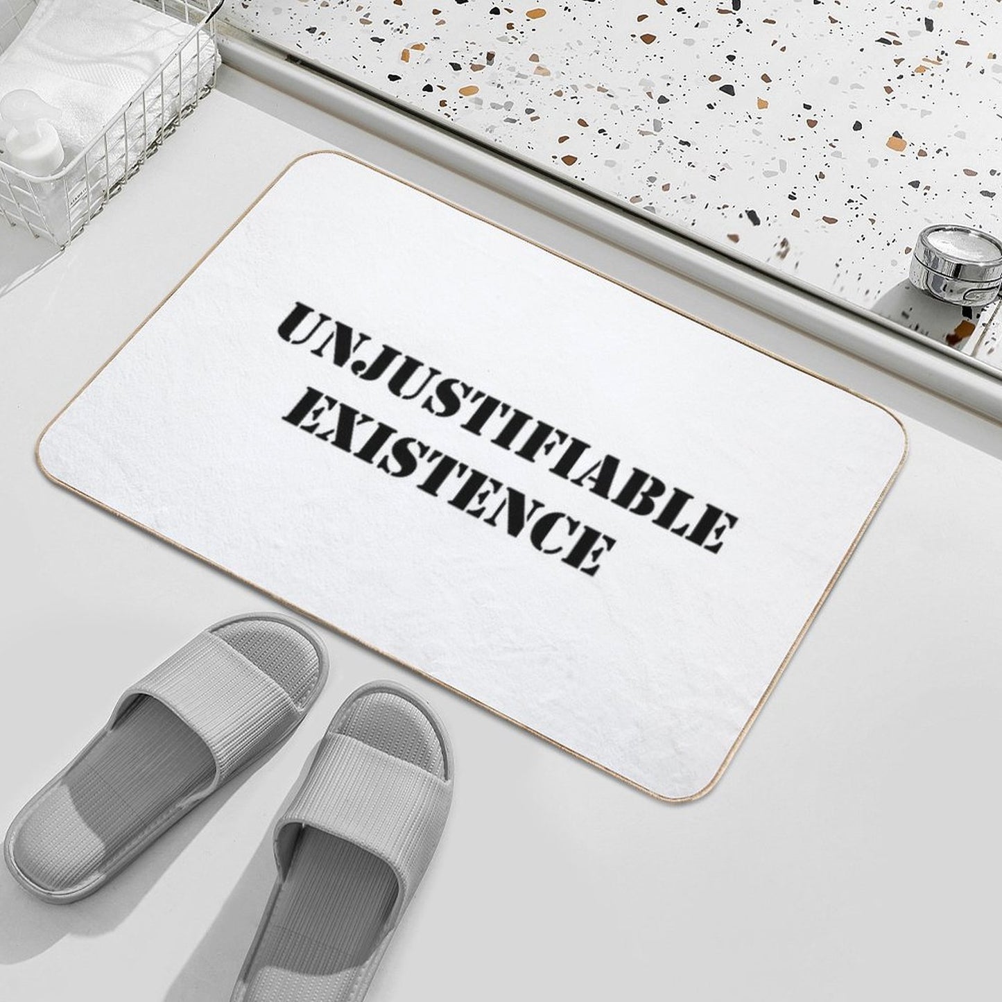 Unjustifiable, Existence! Absorbent Bath Mat