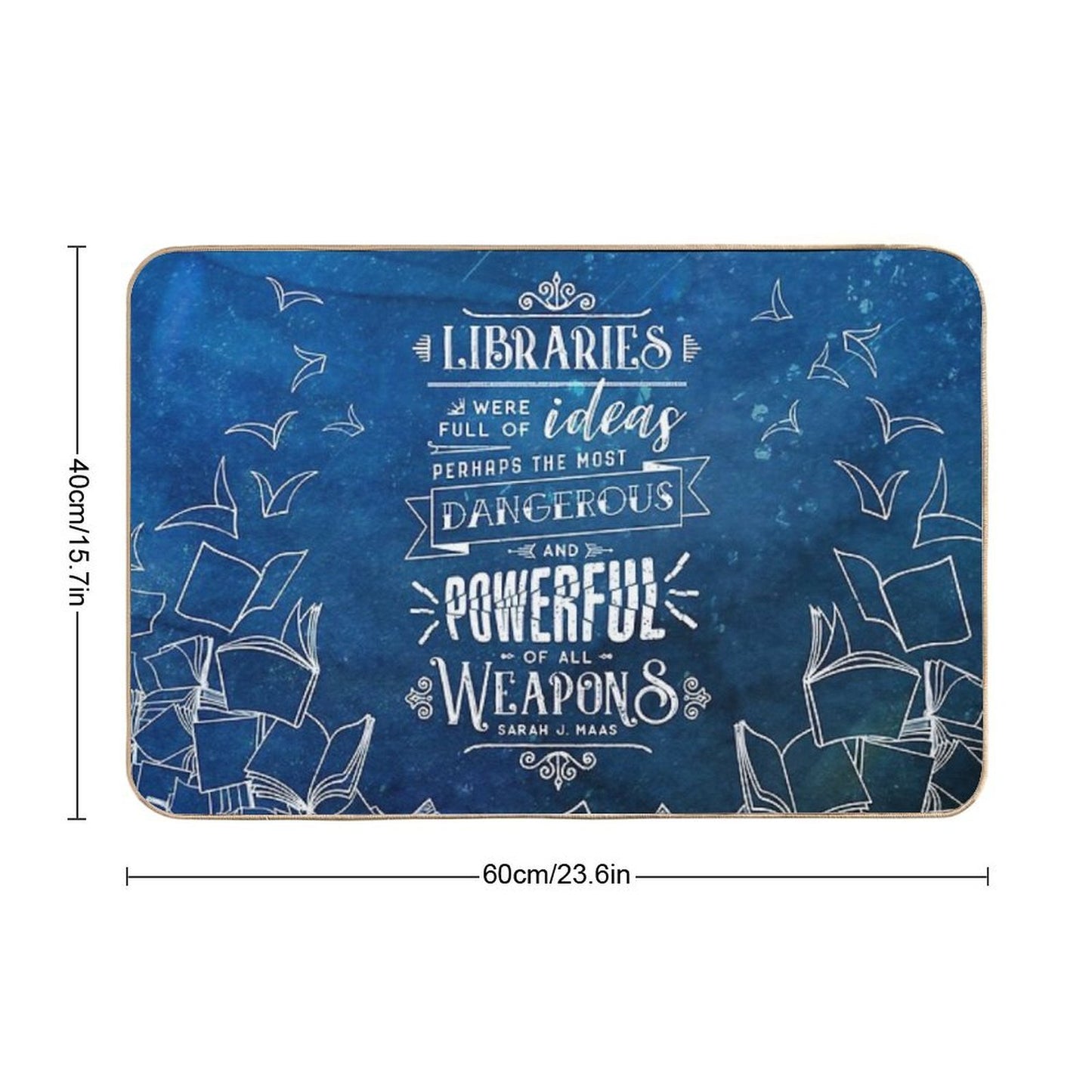 Libraries Long-Lasting Bath Mat