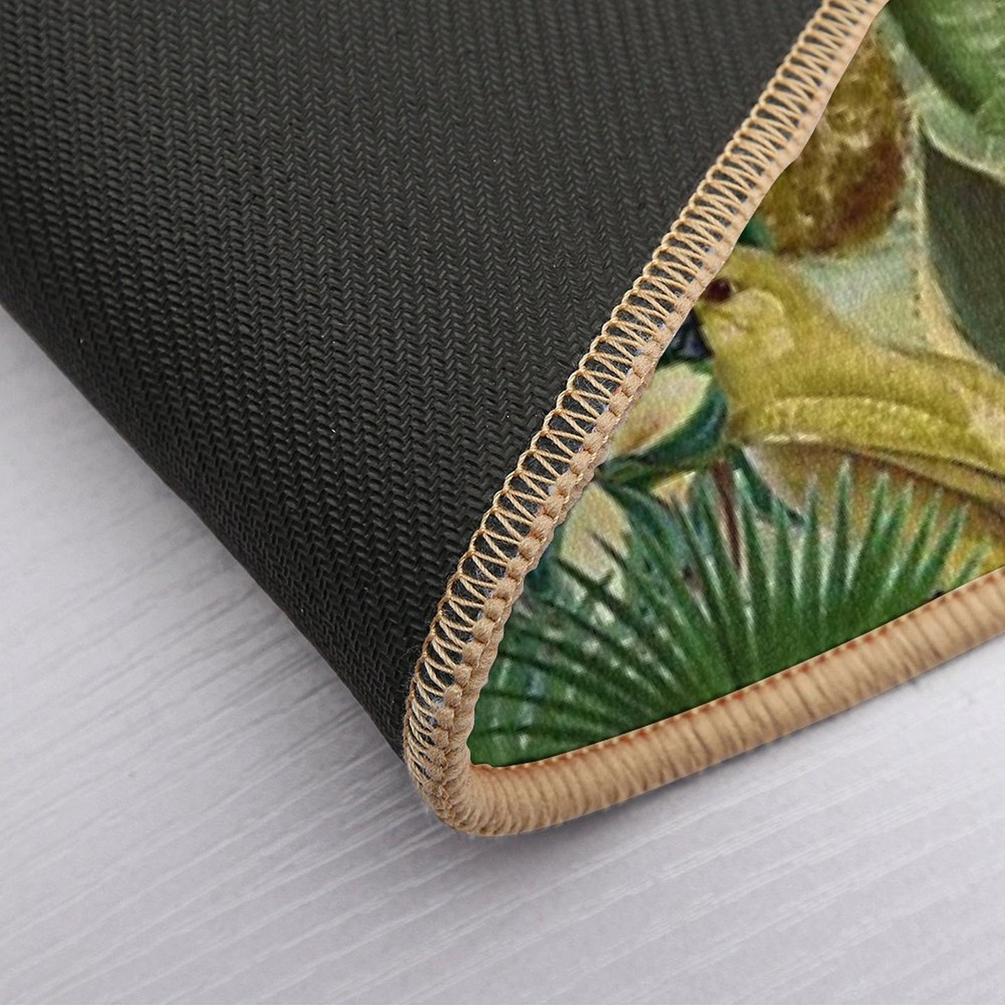 Vintage Green Tropical Bird Jungle Botanical Night Garden Nightgarden Eco-Friendly Bath Mat
