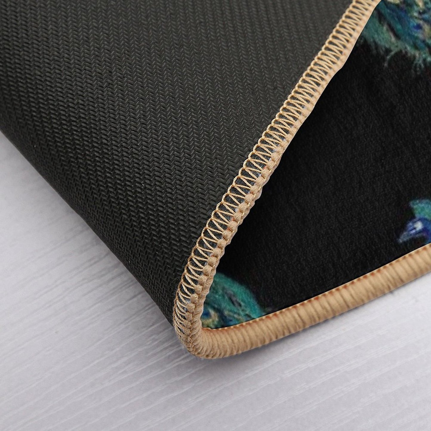 Vintage Peacock Odorless Bath Mat