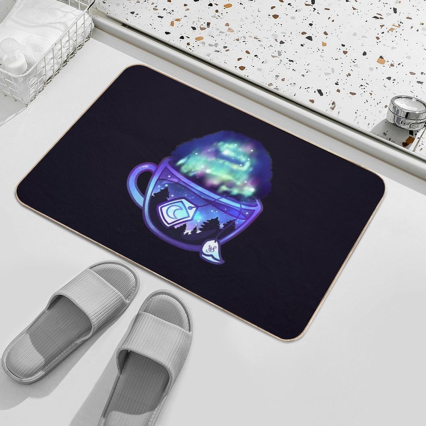 Aurora Borealis Tea - Dreamy Aesthetic Long-Lasting Bath Mat