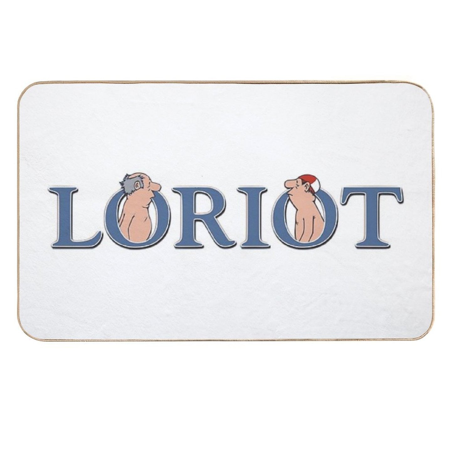 Loriot, Gentlemen in The Bathroom Non-Slip Bath Mat