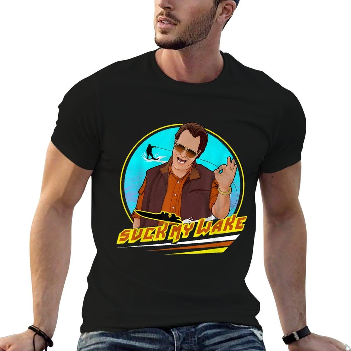 Suck My Wake Outdoors Vintage 70s Great Classic T-Shirt