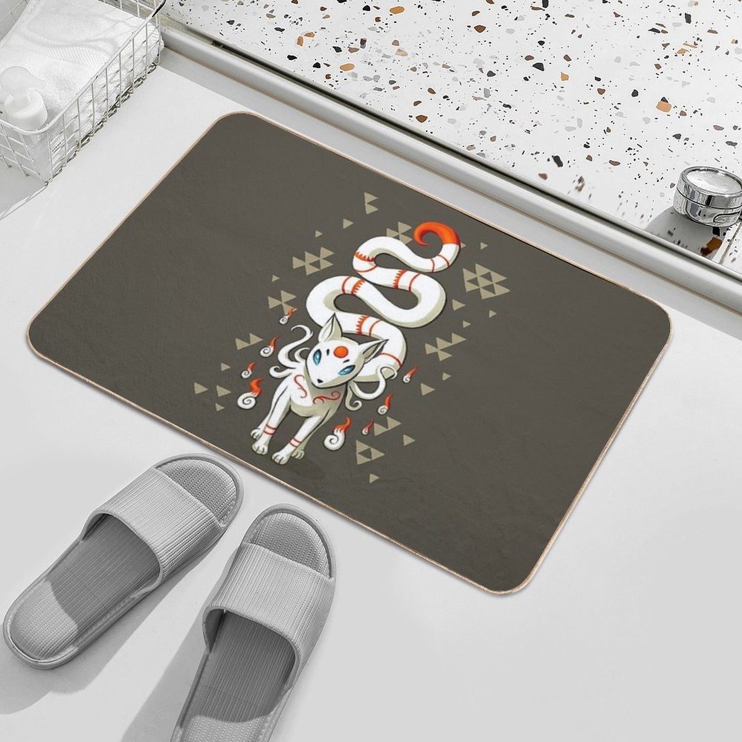 Long Tail Fox Easy Maintenance Bath Mat