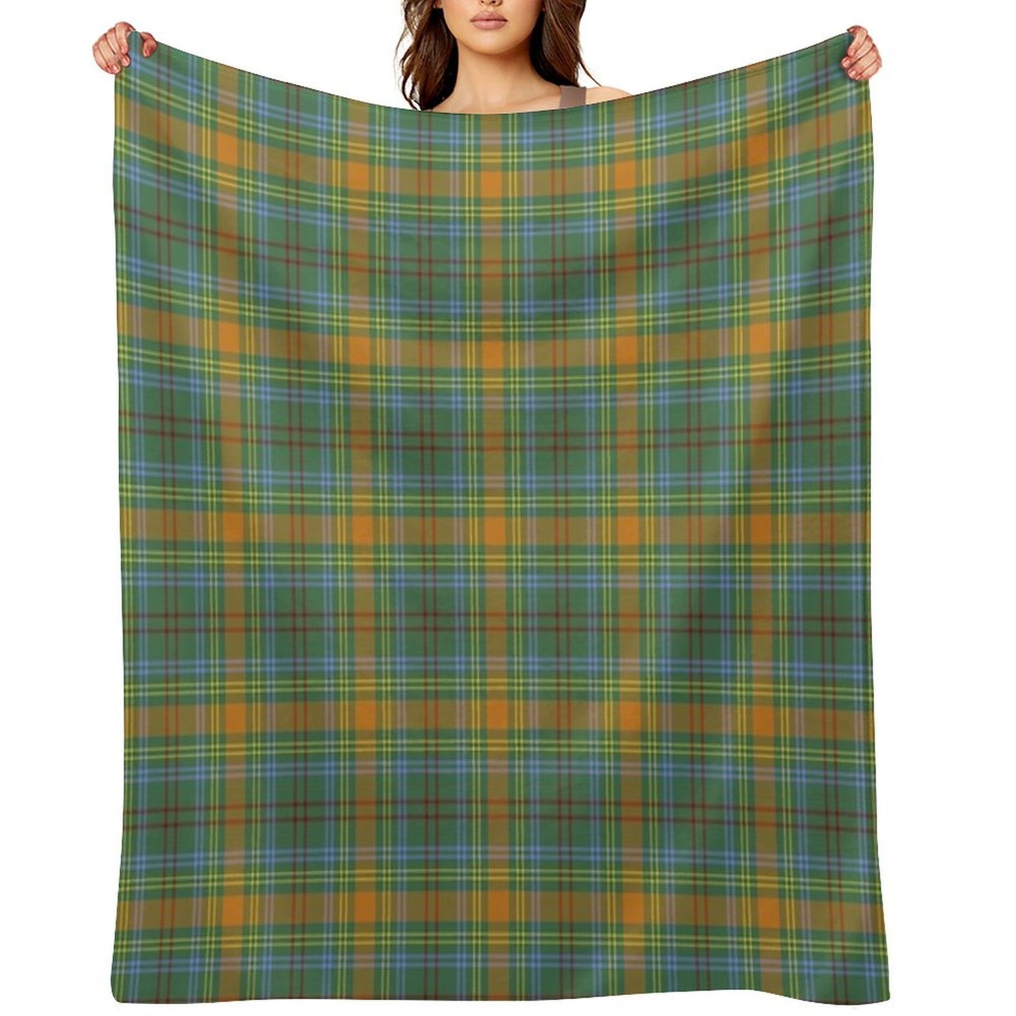 O'Brien Tartan Irish Family And Ancestry Tartan Versatility Throw Blanket