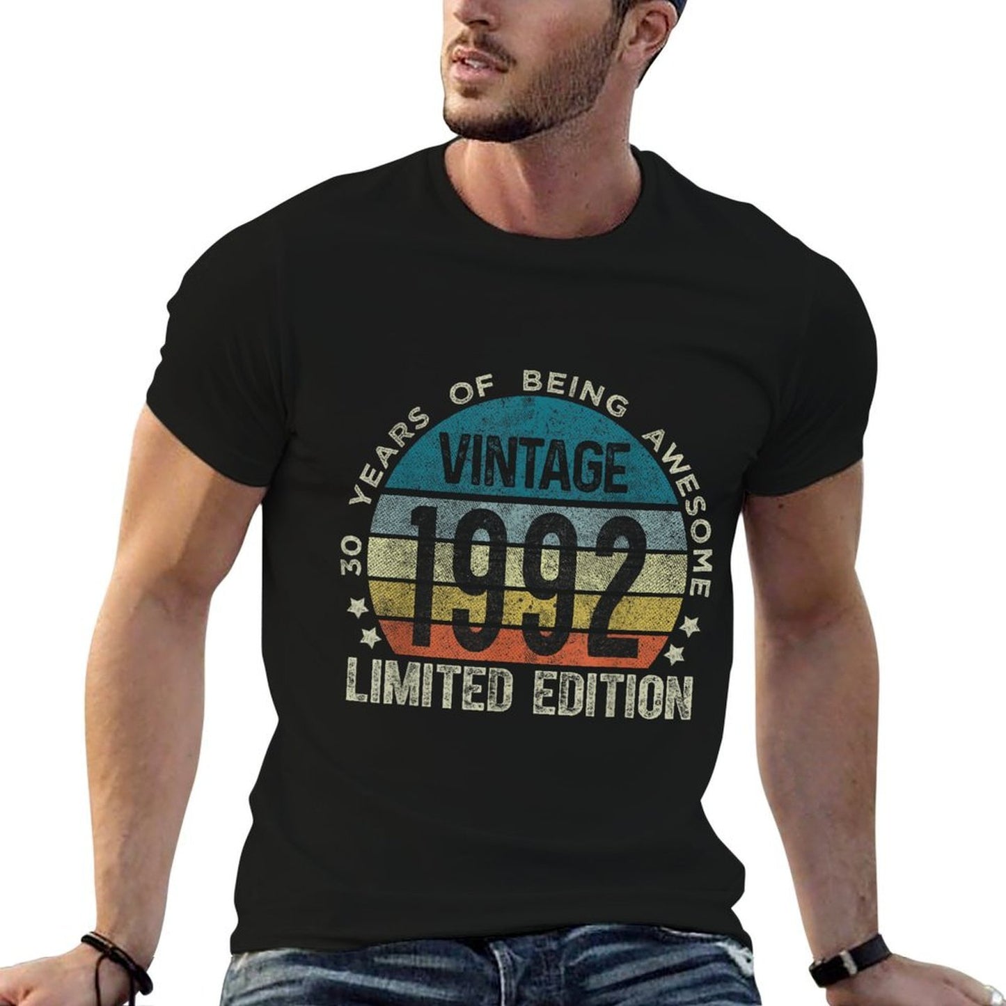 30 Year Old Gifts Vintage 1992 Limited Edition 30th Birthday Stretchy T-Shirt