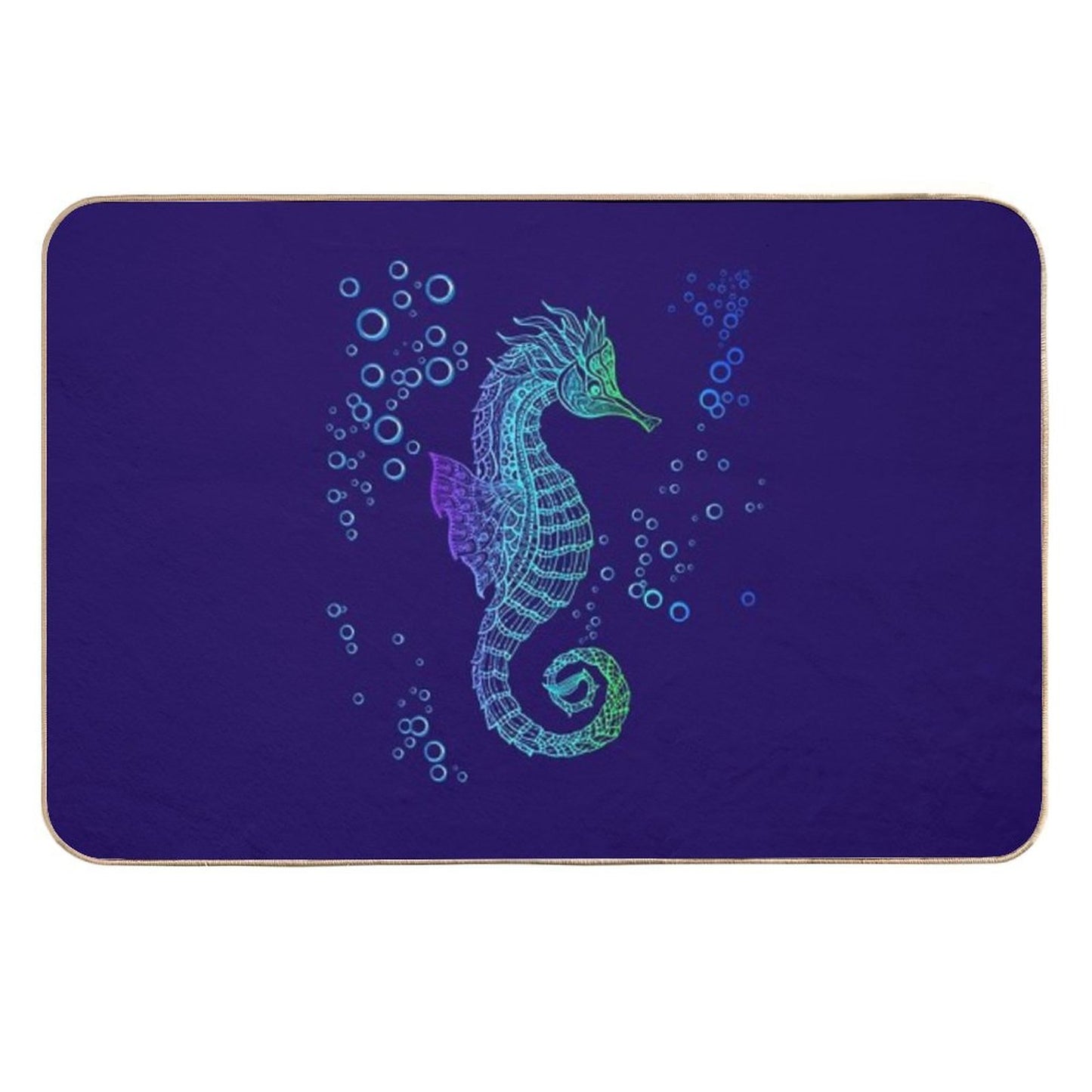 Tribal Seahorse Multi-Purpose Bath Mat