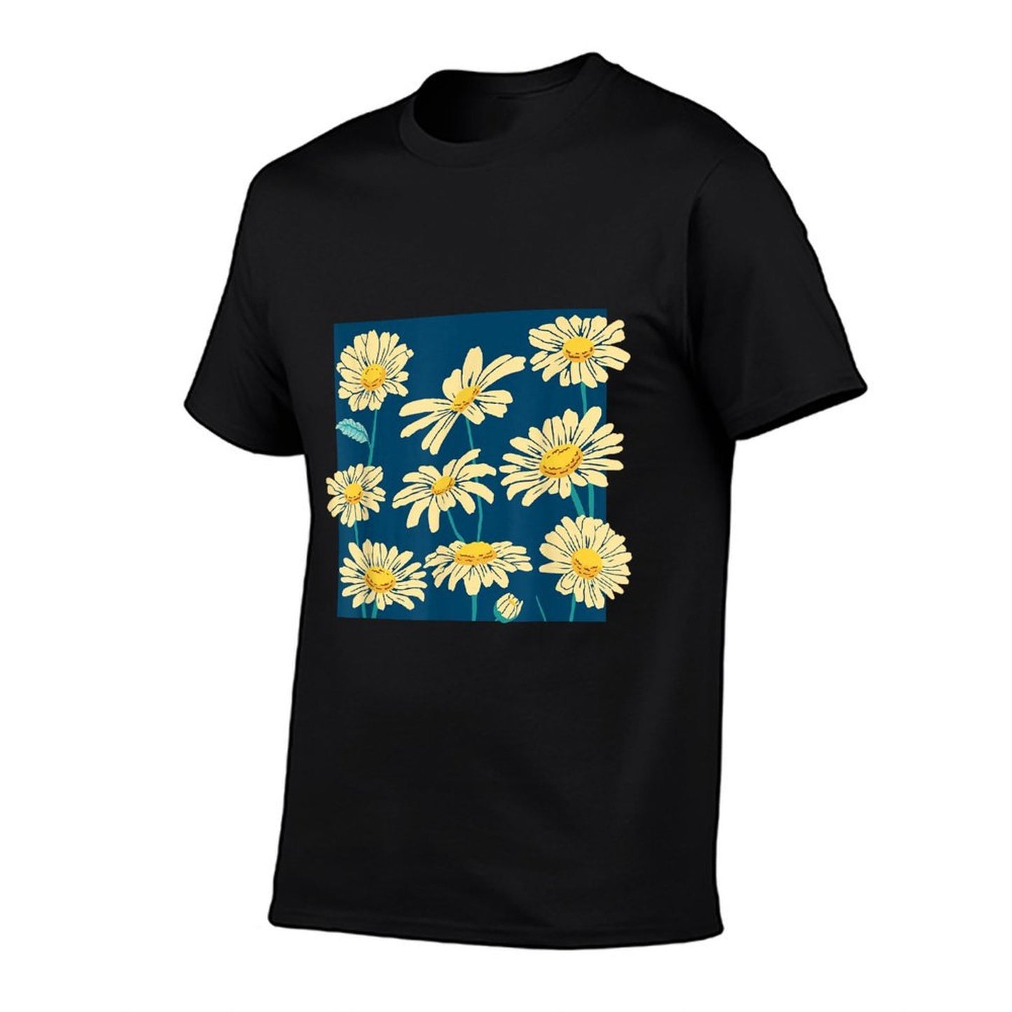 Vintage Inspired Flower Botanical Chart Plant Lover Ribbed Collar T-Shirt