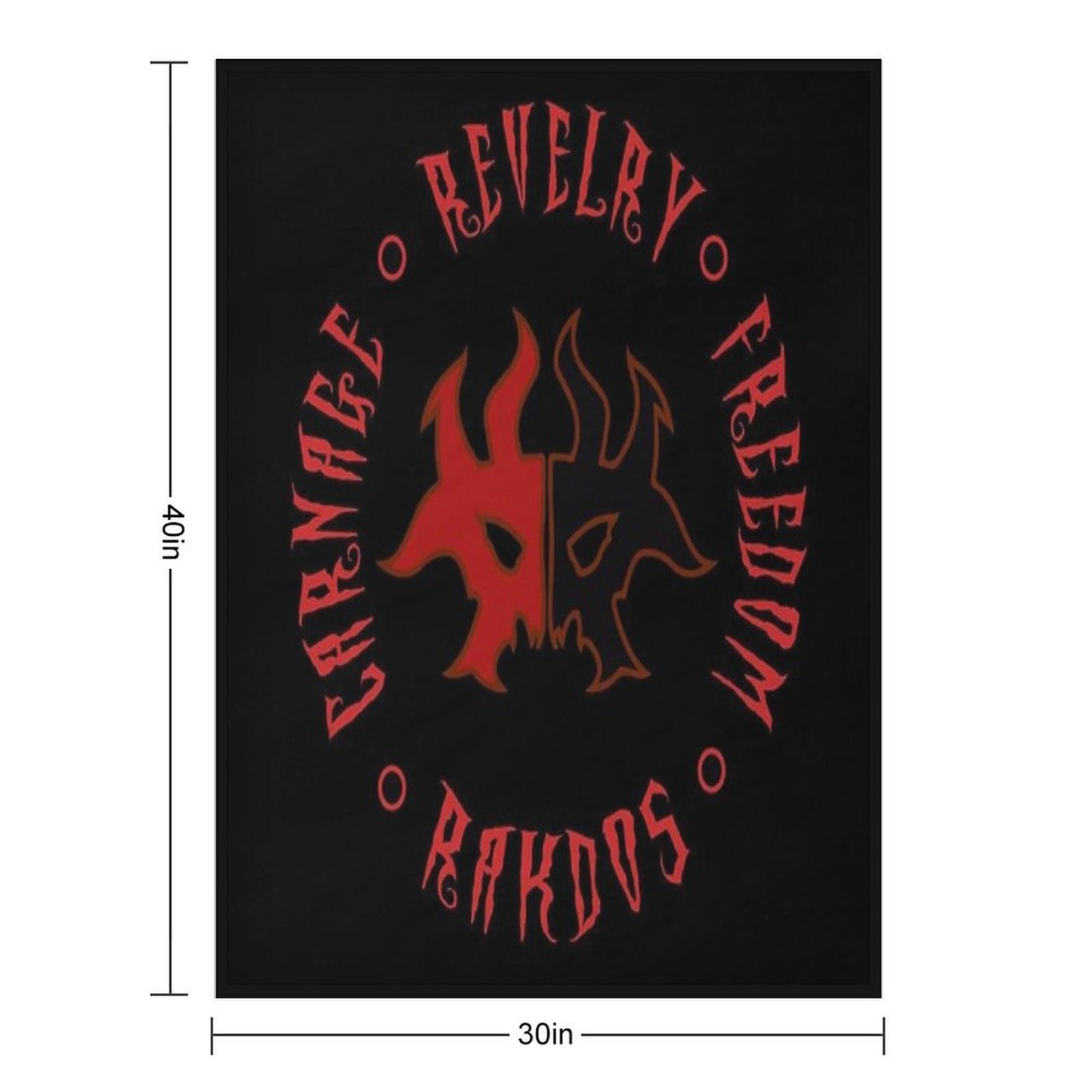 Rakdos Motto Gift-ready Throw Blanket