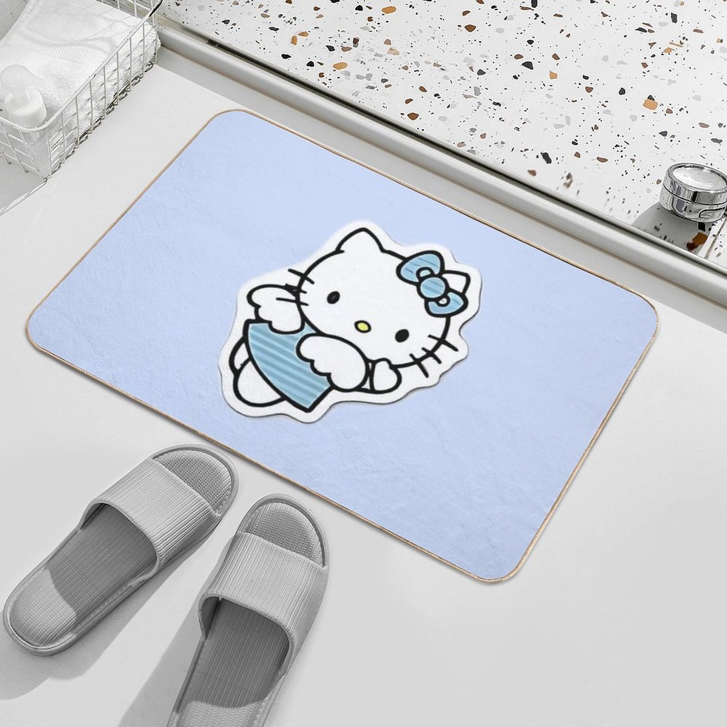 Hello Kitty Design High-Traffic Bath Mat