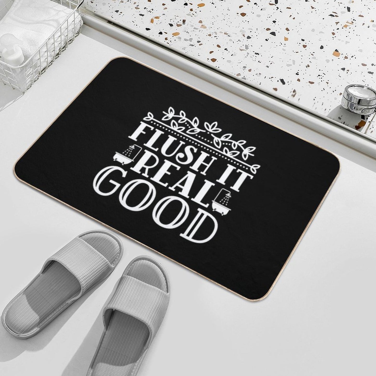 FLUSH IT REAL GOOD Pet-Safe Bath Mat