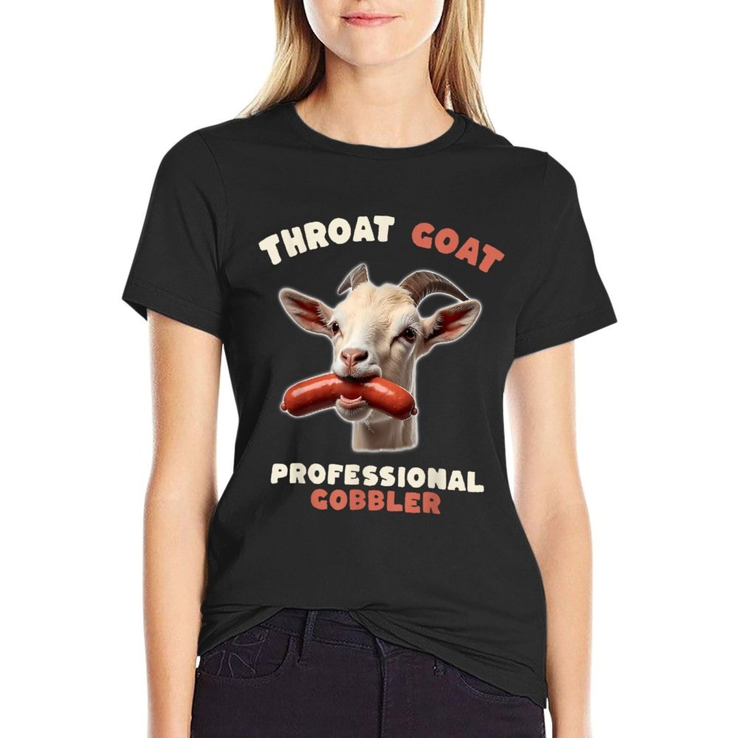 Throat Goat Retro Inappropriate Adult Humor Funny Gag Memes Moisture-wicking T-Shirt