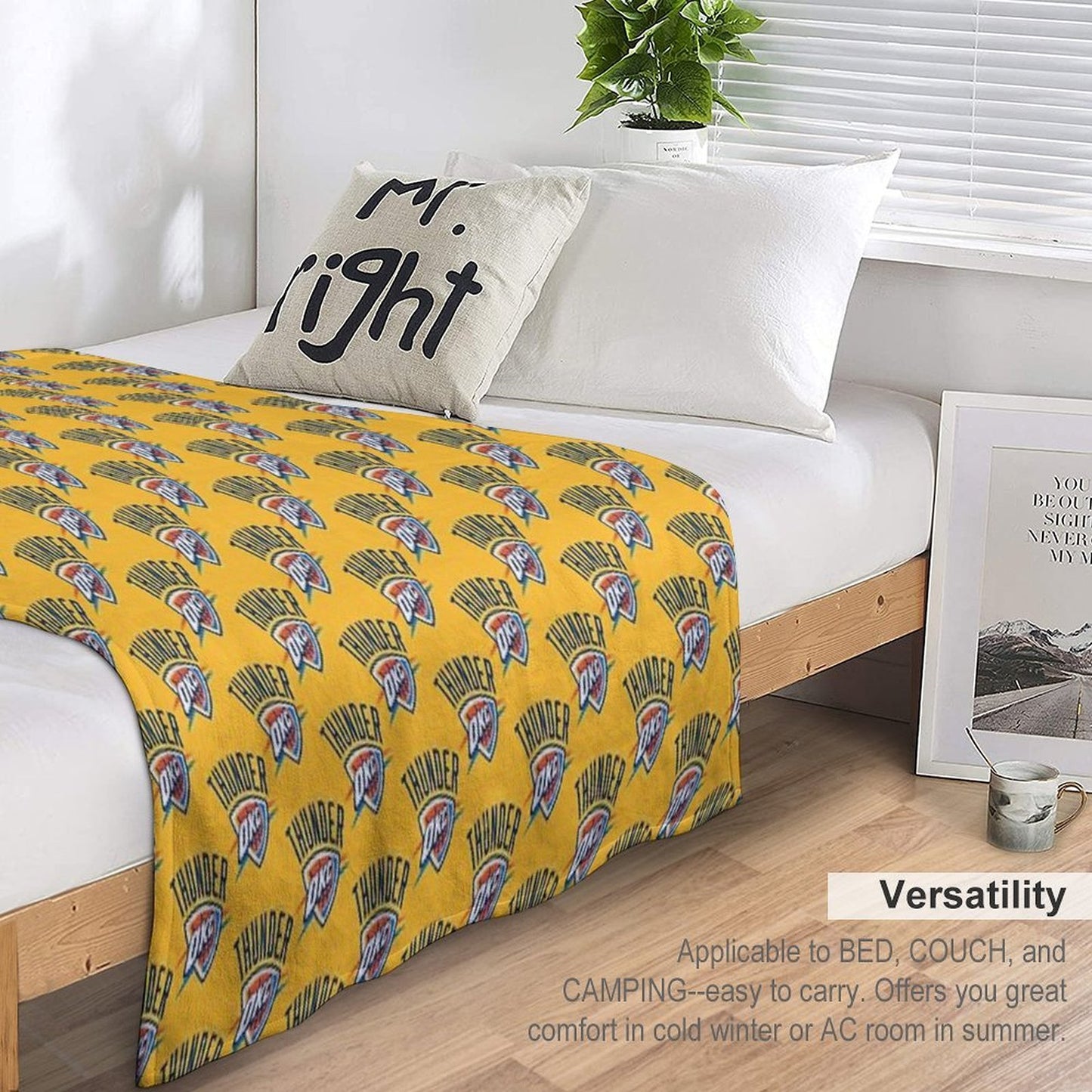 City-Thunder-icon Machine-washable Throw Blanket
