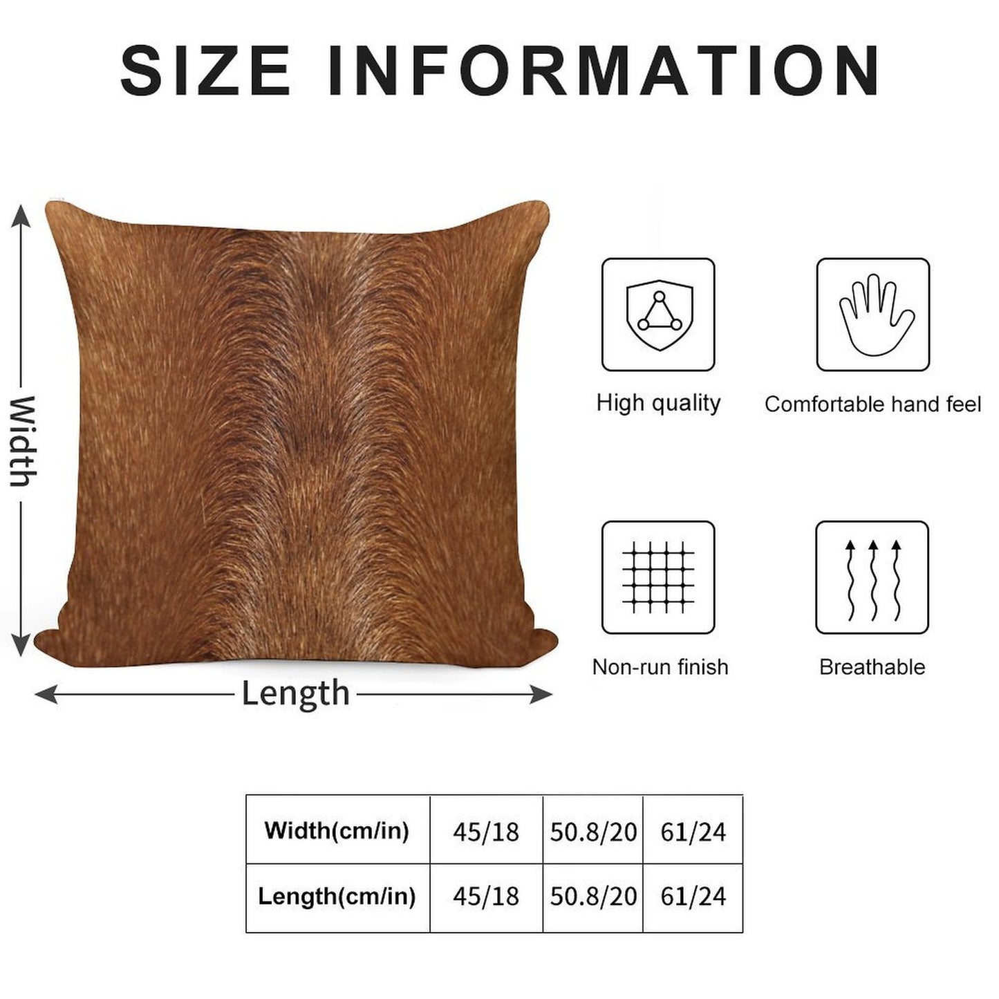Ridgeback Soft Shrink-Resistant Throw Pillow