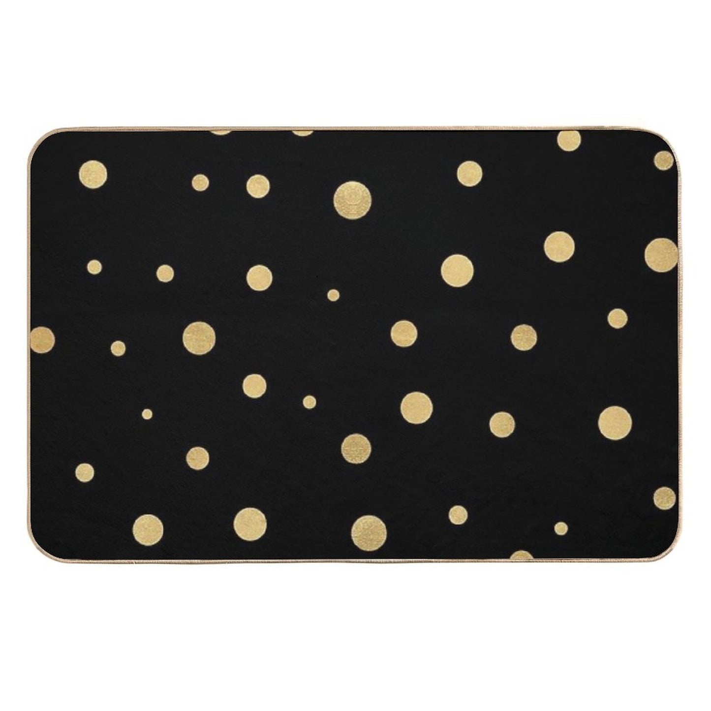 Golden Dots Non-Slip Bath Mat