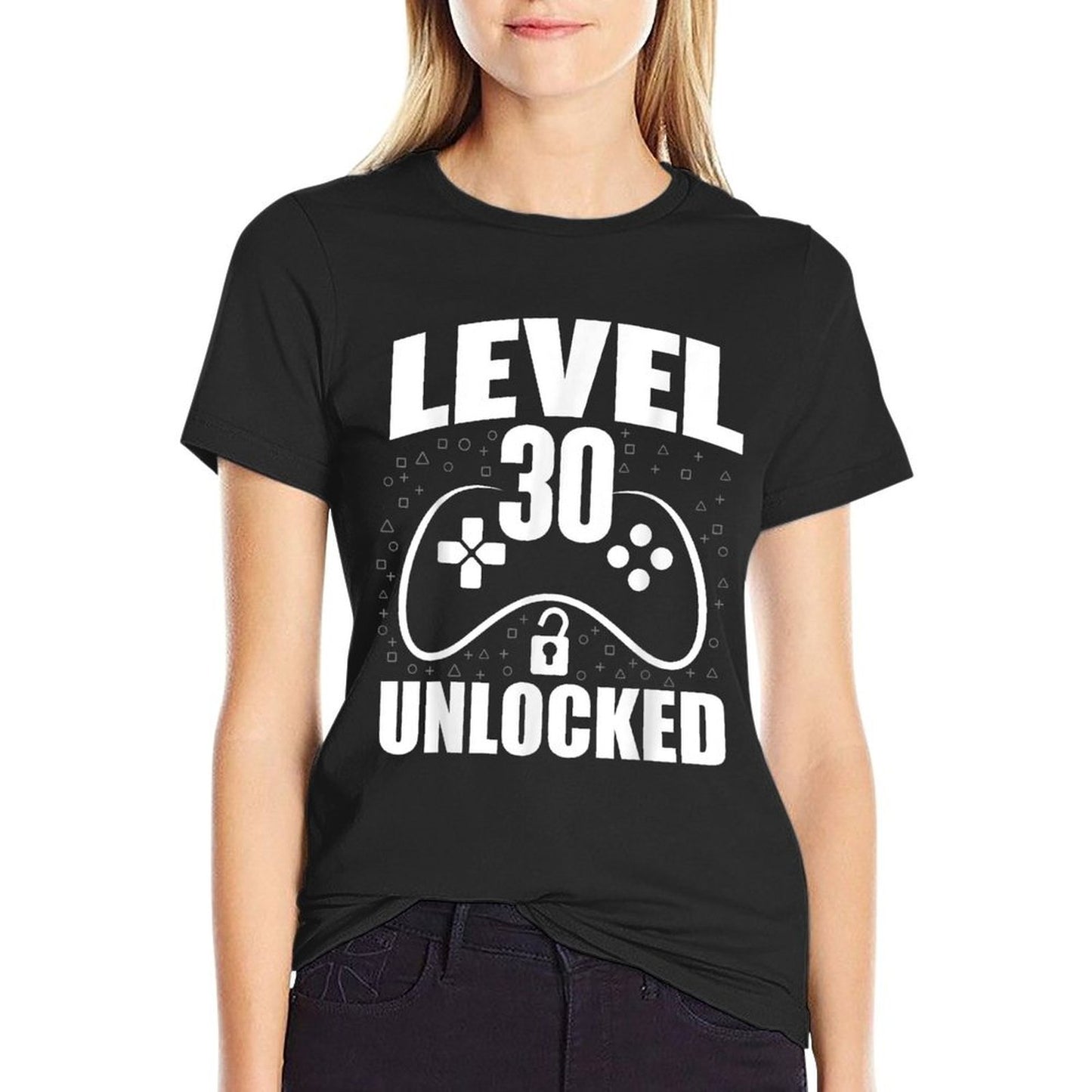 30th Birthday Gaming Gamer 30 Years Old Bday Fade-proof Color T-Shirt