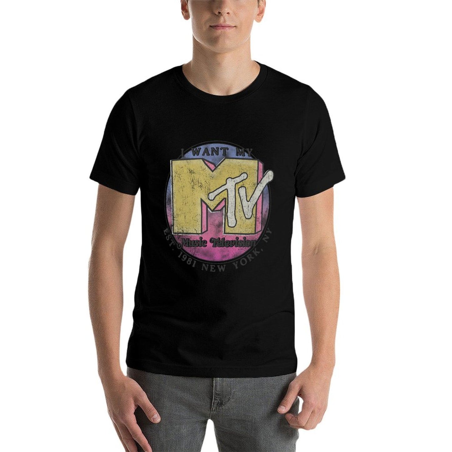 MTV Vintage Music Television New York Logo Comfortable T-Shirt