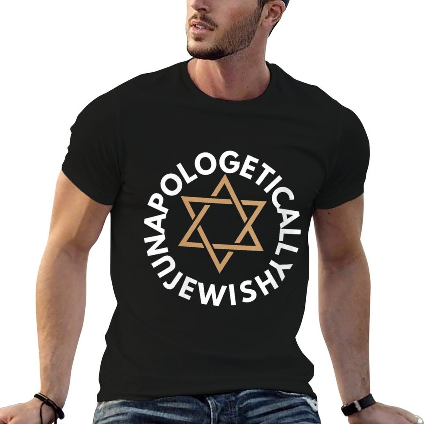 Womens Jewish Pride, Jewish Culture, Unapologetically Jewish Slim-fit Cut T-Shirt