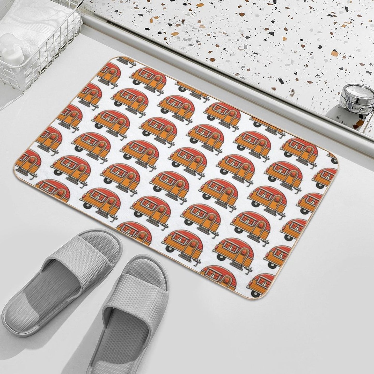 Mini Trailer Easy Maintenance Bath Mat