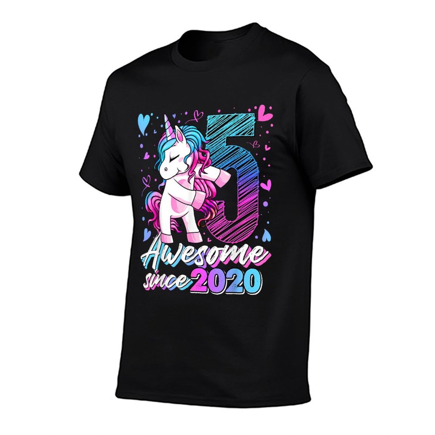 5 Year Old Unicorn Gifts For Girls 5th Birthday Girl Party Versatile T-Shirt