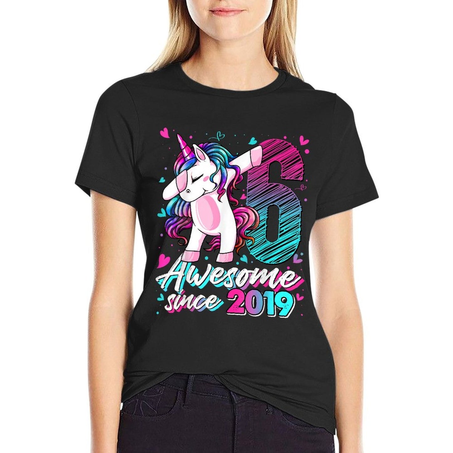 6 Year Old Unicorn Gifts For Girls 6th Birthday Girl Party Eco-friendly Material T-Shirt