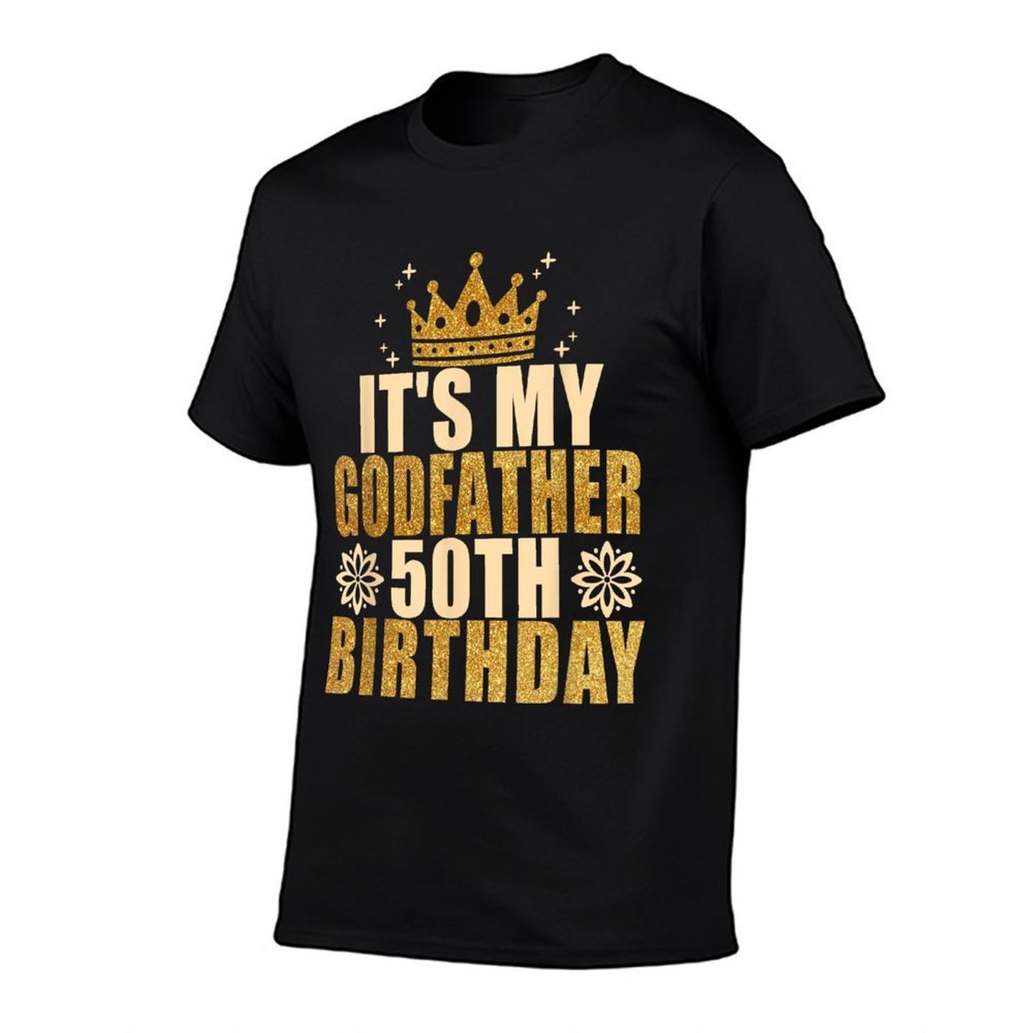 Its My Godfather 50th Birthday 50th Birthday Oversized Silhouette T-Shirt