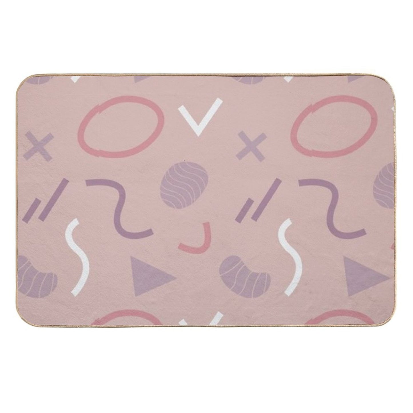 Abstract Design Non-Slip Bath Mat