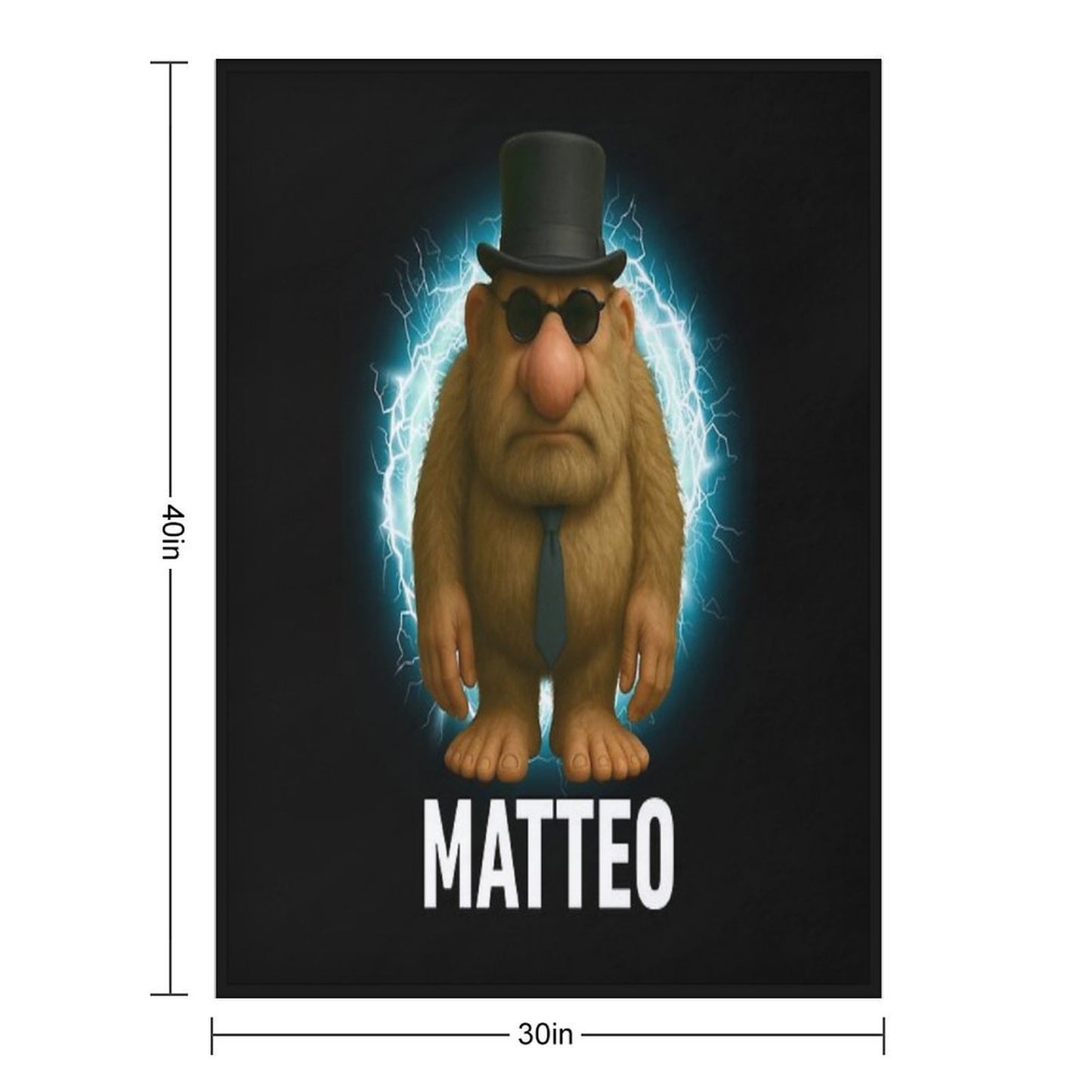 Matteo Italian Brainrot Meme Mateo Brainrot Mateooo Matteooo Versatility Throw Blanket