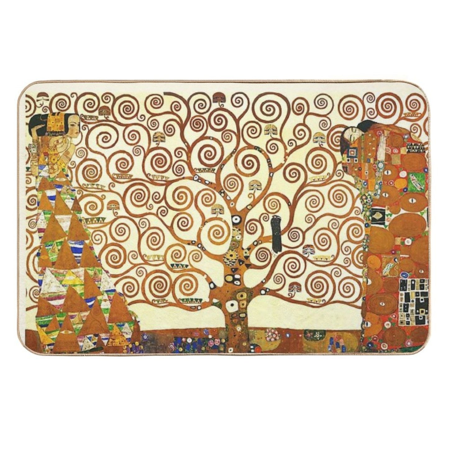 HD The Tree of Life, 1905 by Gustav Klimt - HIGH DEFINITION Anti-Trip Bath Mat