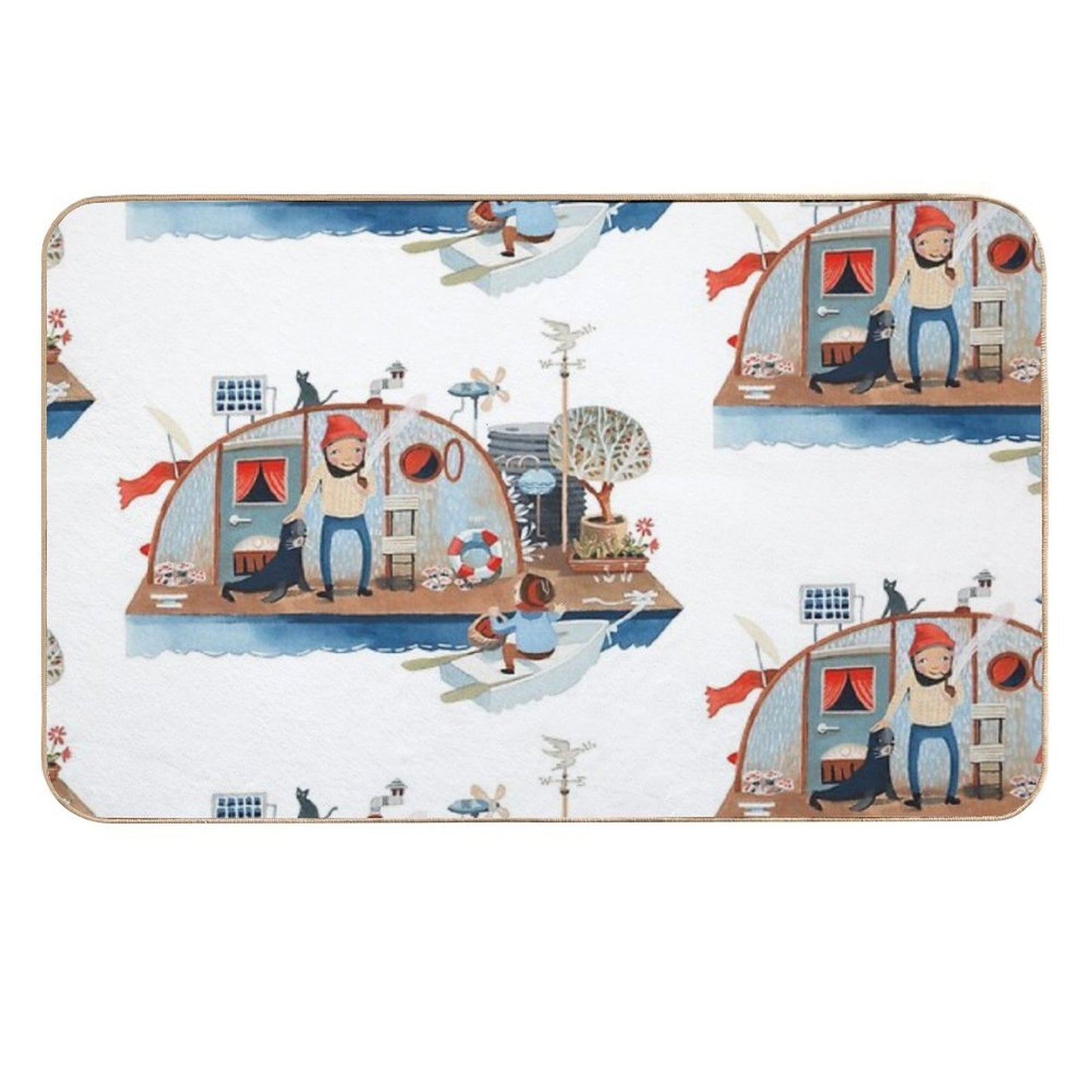 Captain Bernaidle Absorbent Bath Mat