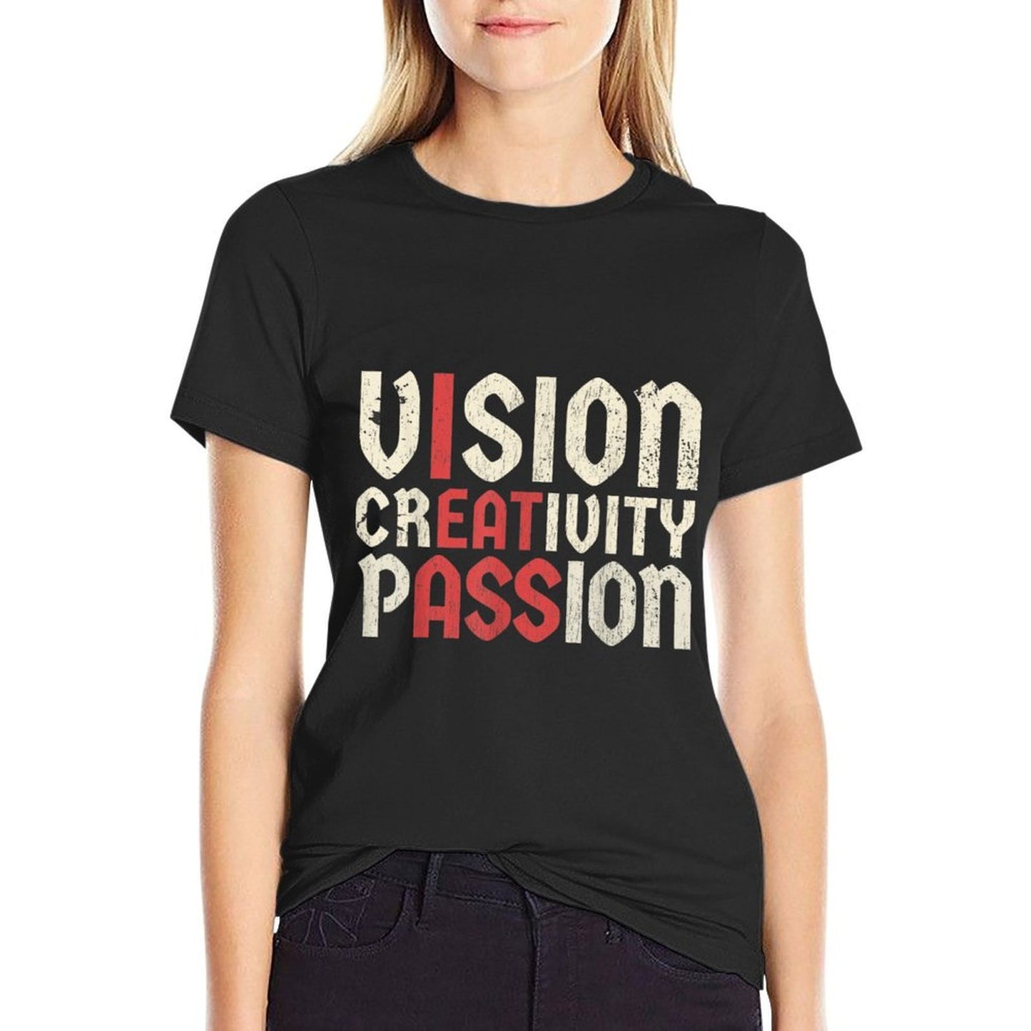 Vintage Vision Creativity Passion Funny Meme Humor Gift Lightweight T-Shirt
