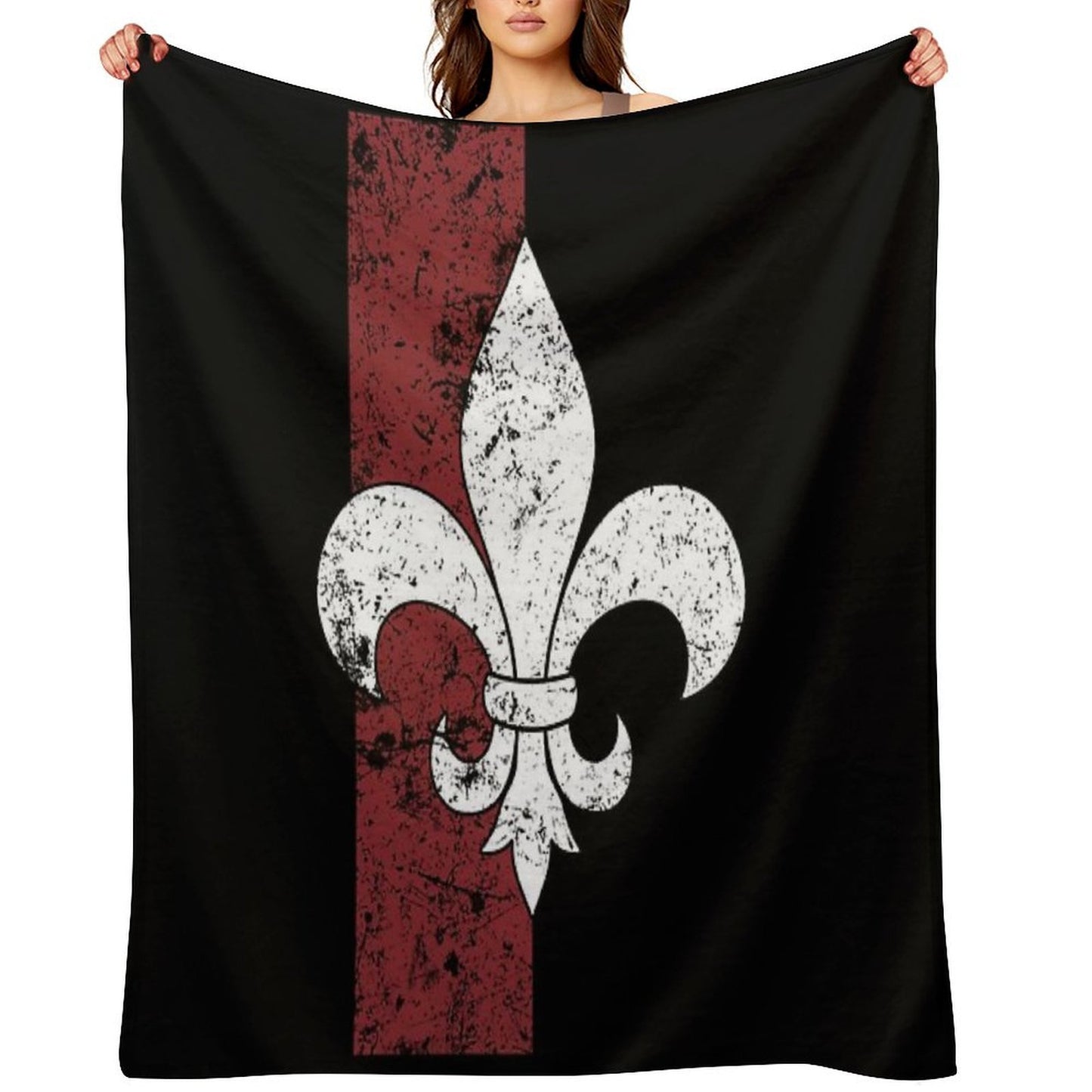 Fleur De Lis Travel-friendly Throw Blanket