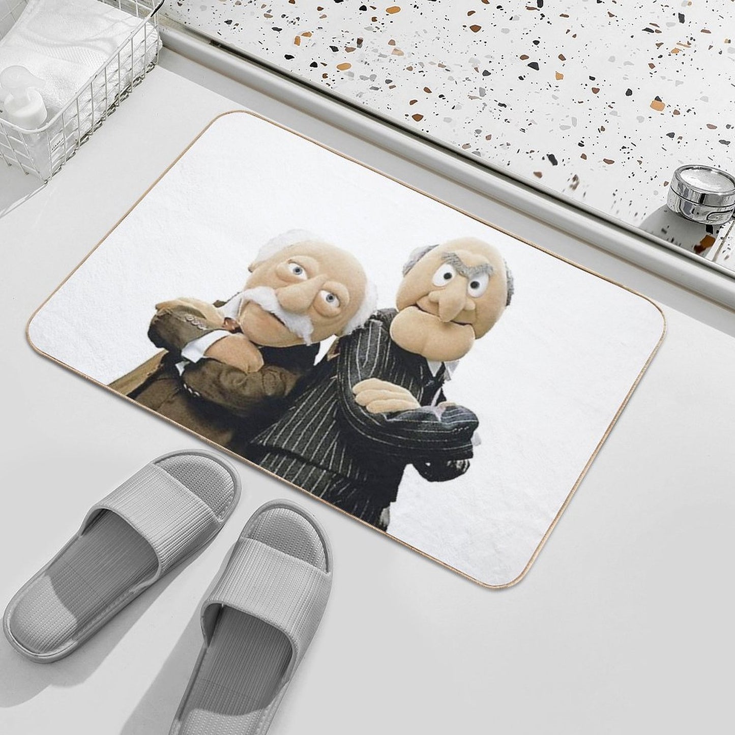 Statler And Waldorf Absorbent Bath Mat