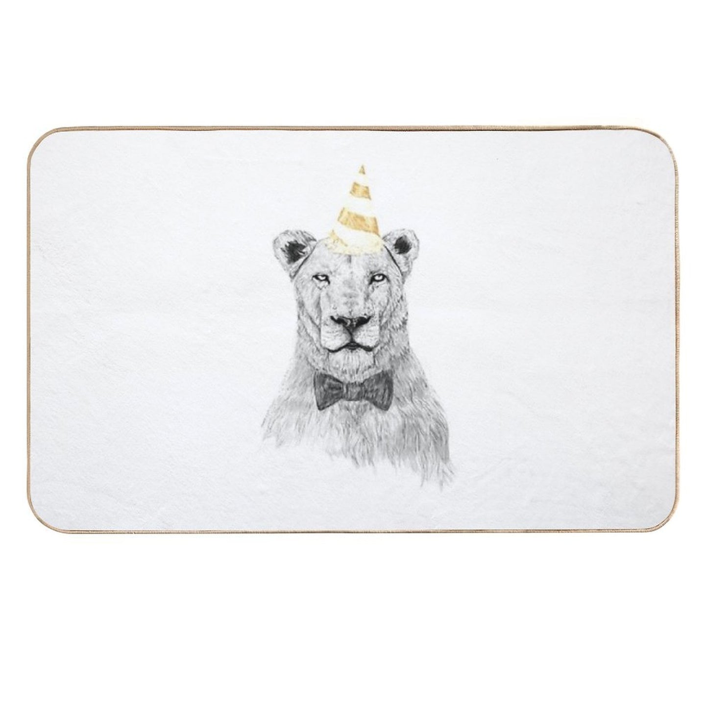 Get The Party Started (color) Rapid-Drying Bath Mat