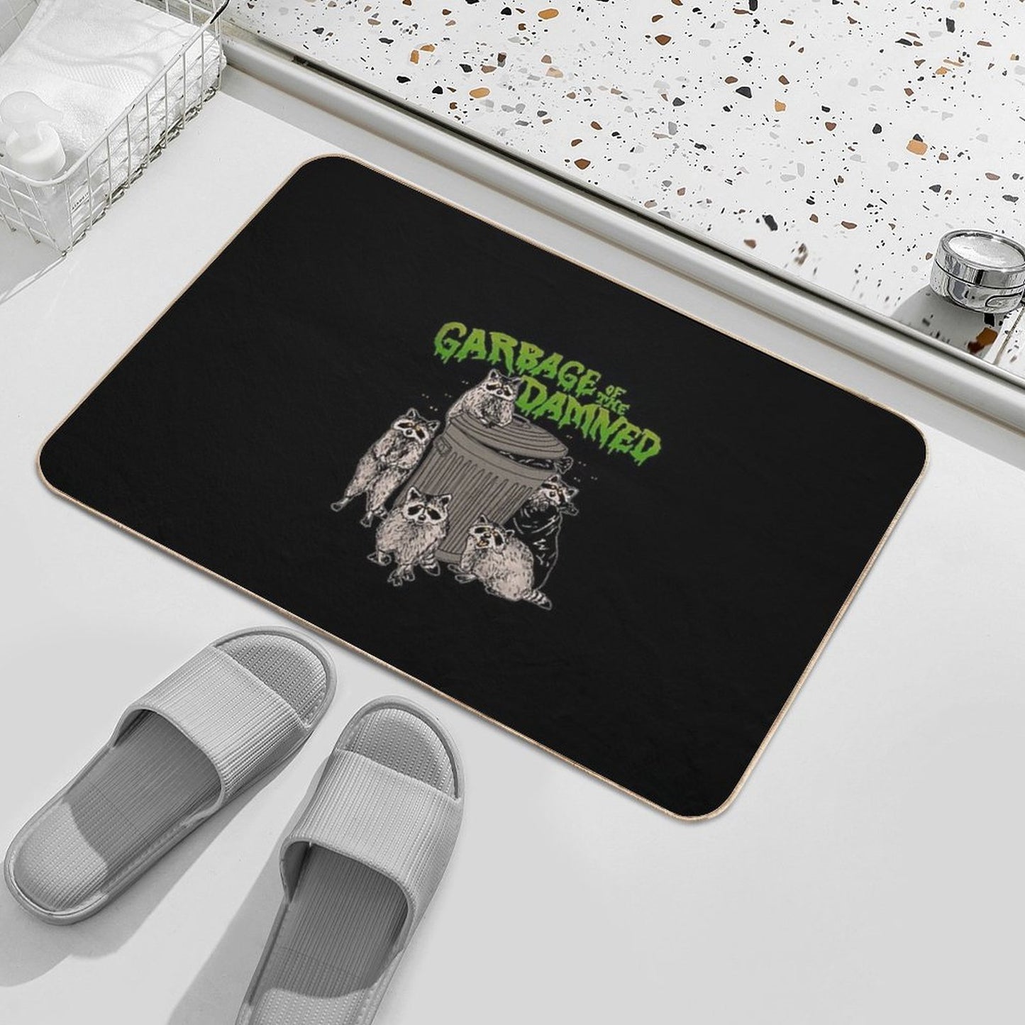 Garbage of The Damned Easy Maintenance Bath Mat