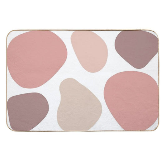 Vintage Pink Beige Leopard  Stain-Proof Bath Mat