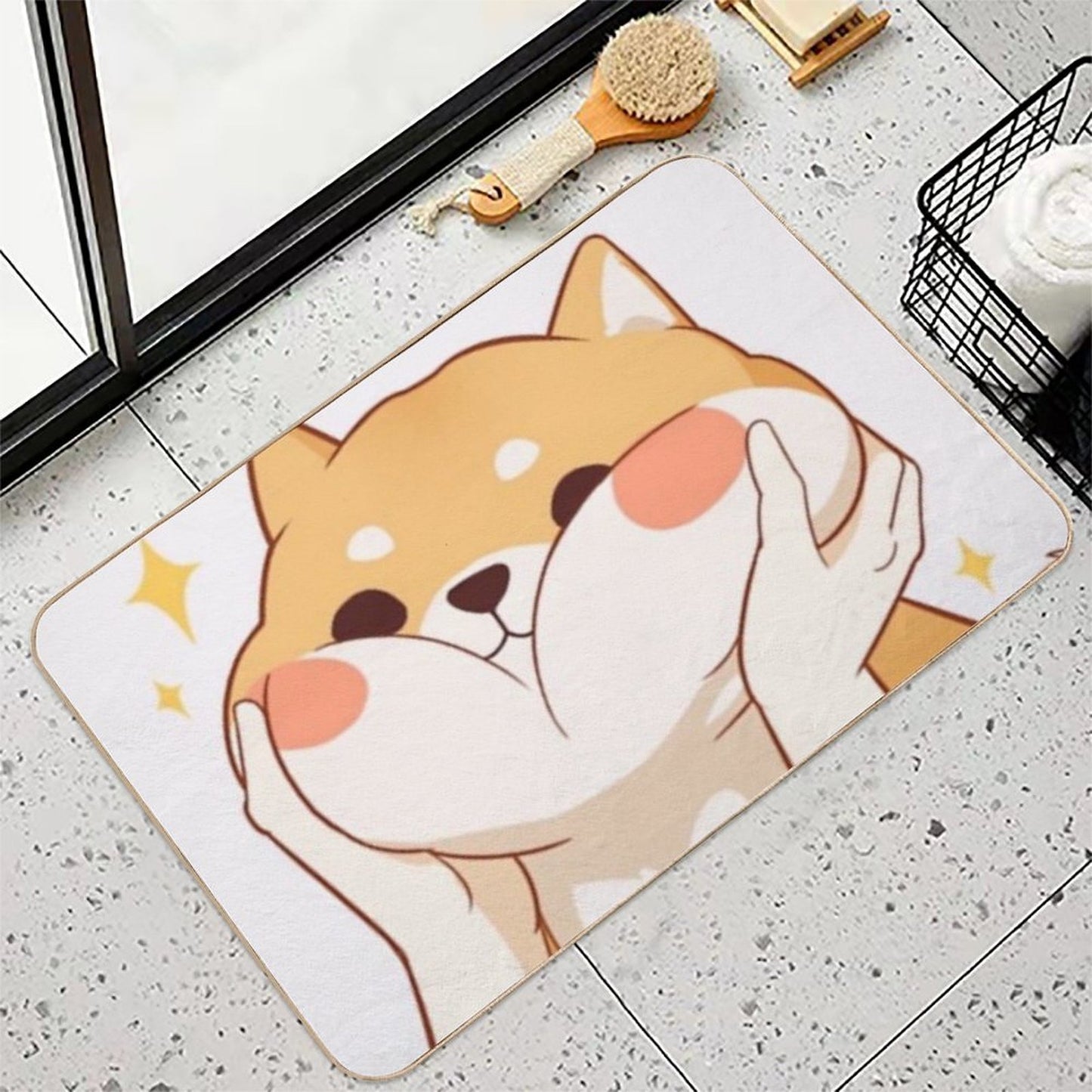 Kawaii Shiba Inu Durable Bath Mat