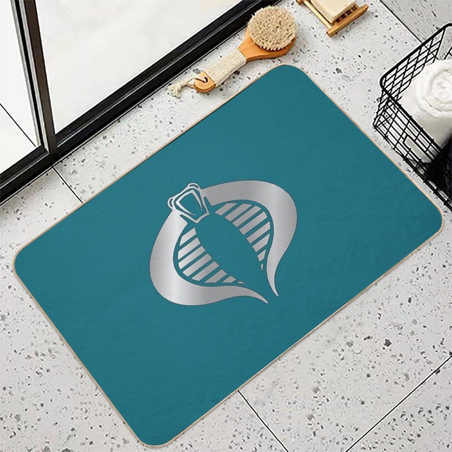 Gi Joe Cobra Copperhead Logo Long-Lasting Bath Mat