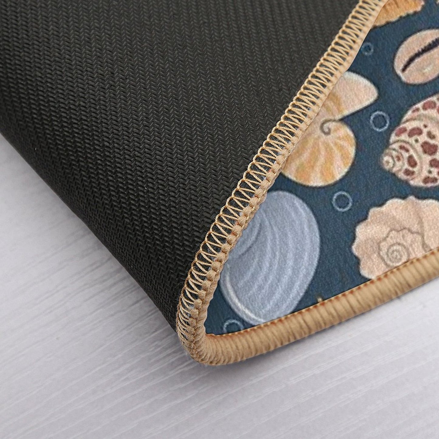 Colorful Seashells Coral Easy To Clean Bath Mat