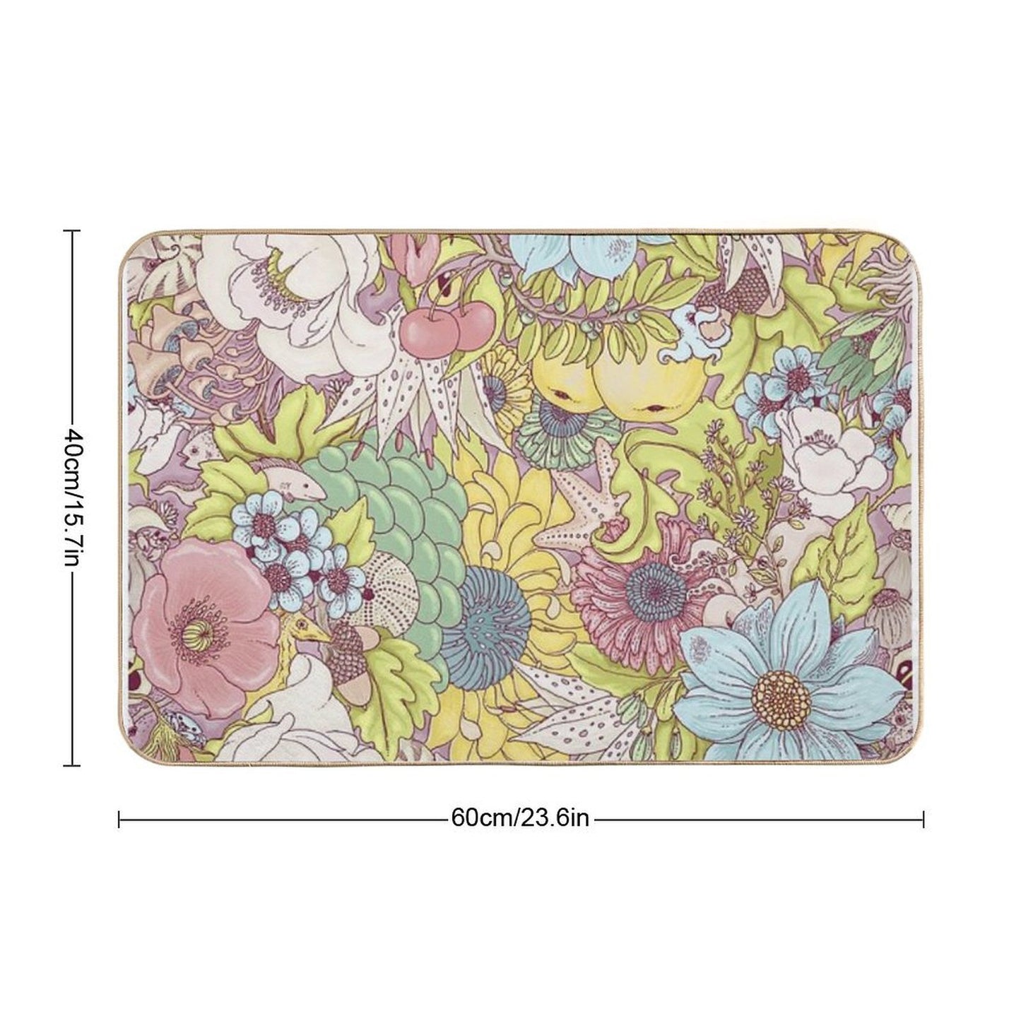 The Wild Side - Summer Durable Bath Mat