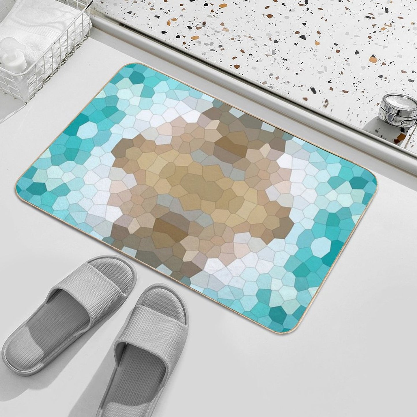 Sea Inspired Texture Absorbent Bath Mat