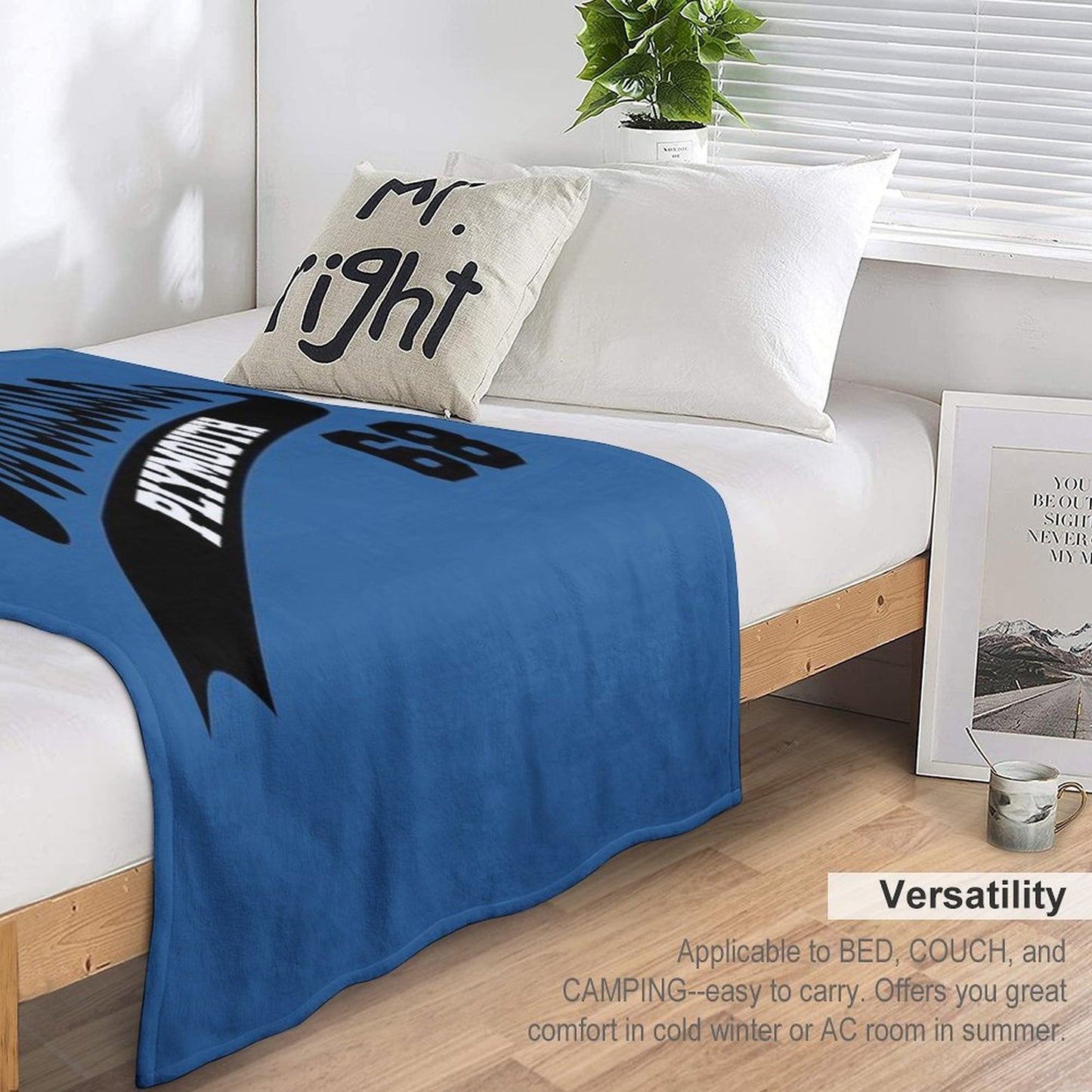 68 Plymouth Barracuda Plush Throw Blanket