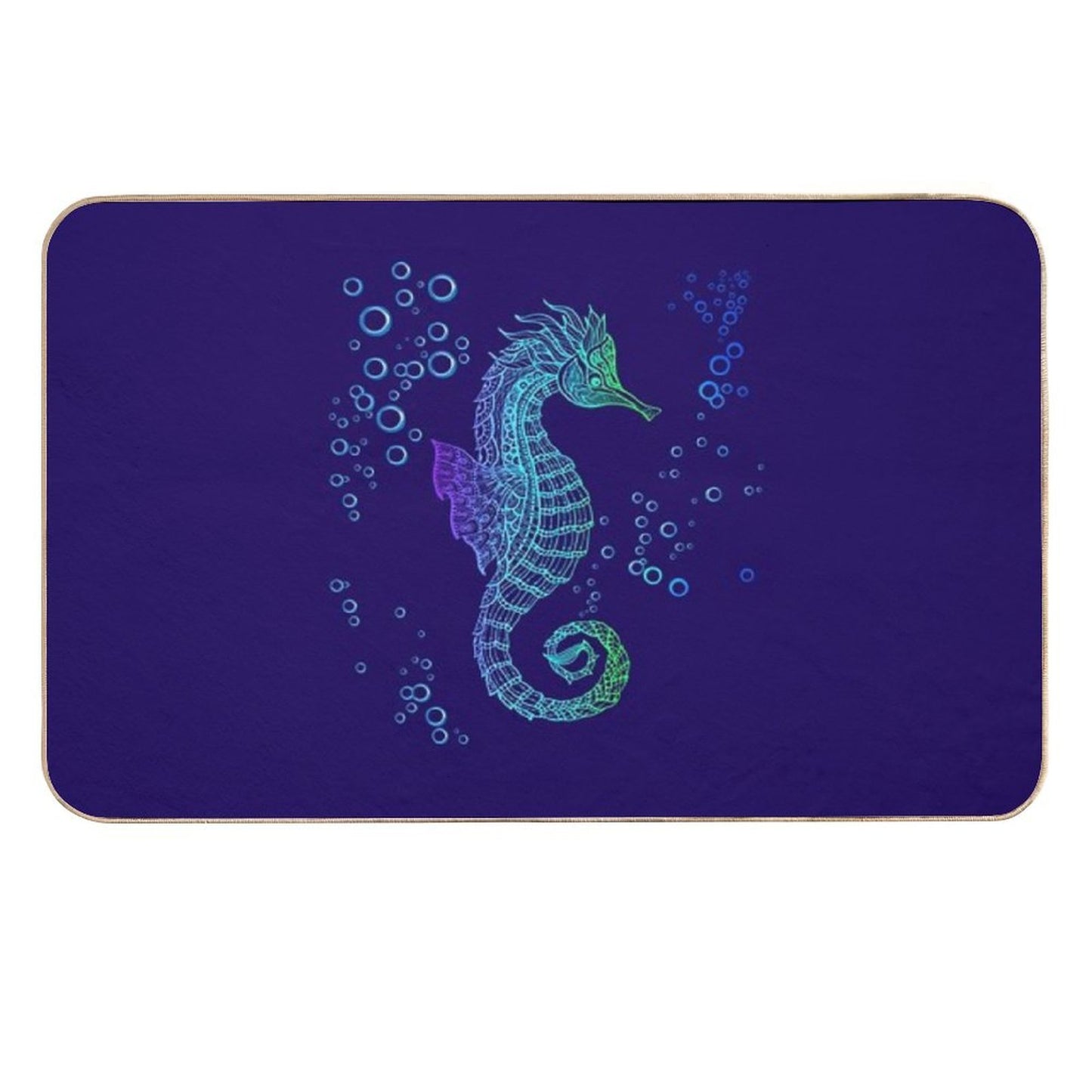 Tribal Seahorse Multi-Purpose Bath Mat