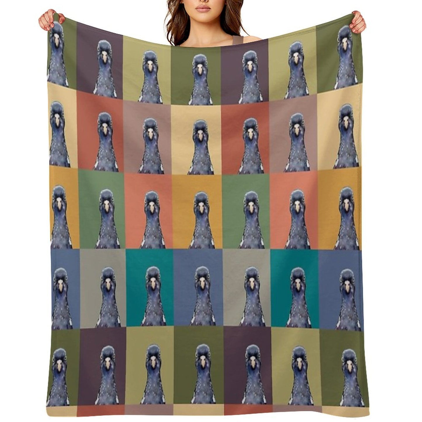 Pop Art Perry Pigeon All-season Throw Blanket