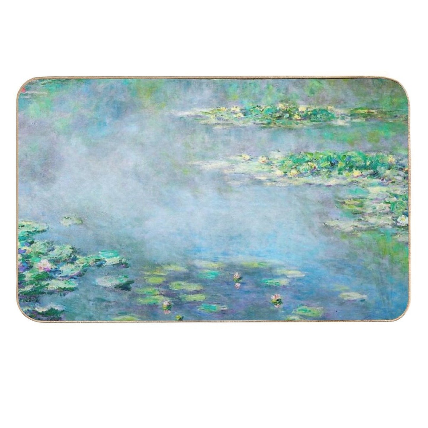 Monet Water Lilies Nymphéas 1906 Dirt-Trapping Bath Mat