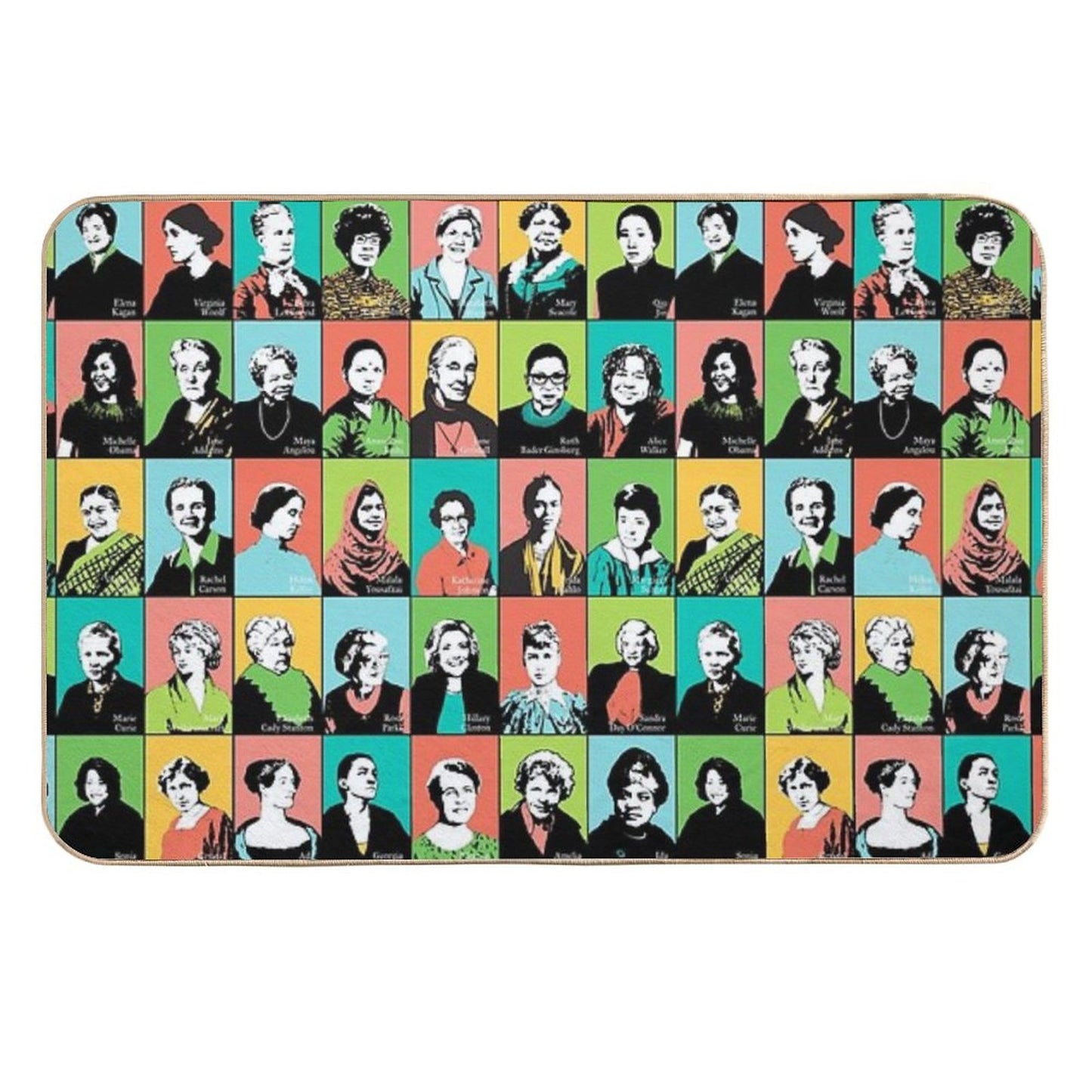 Feminist Icons Easy Maintenance Bath Mat