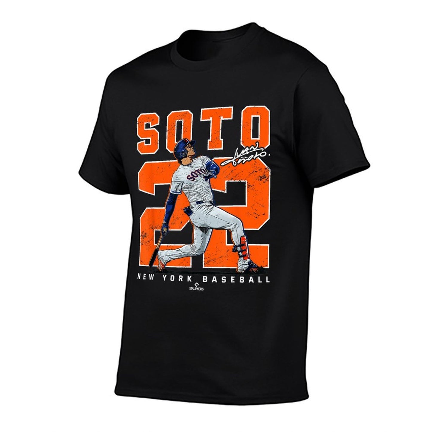 Number & Portrait Juan Soto New York Baseball MLBPA Fade-proof Color T-Shirt