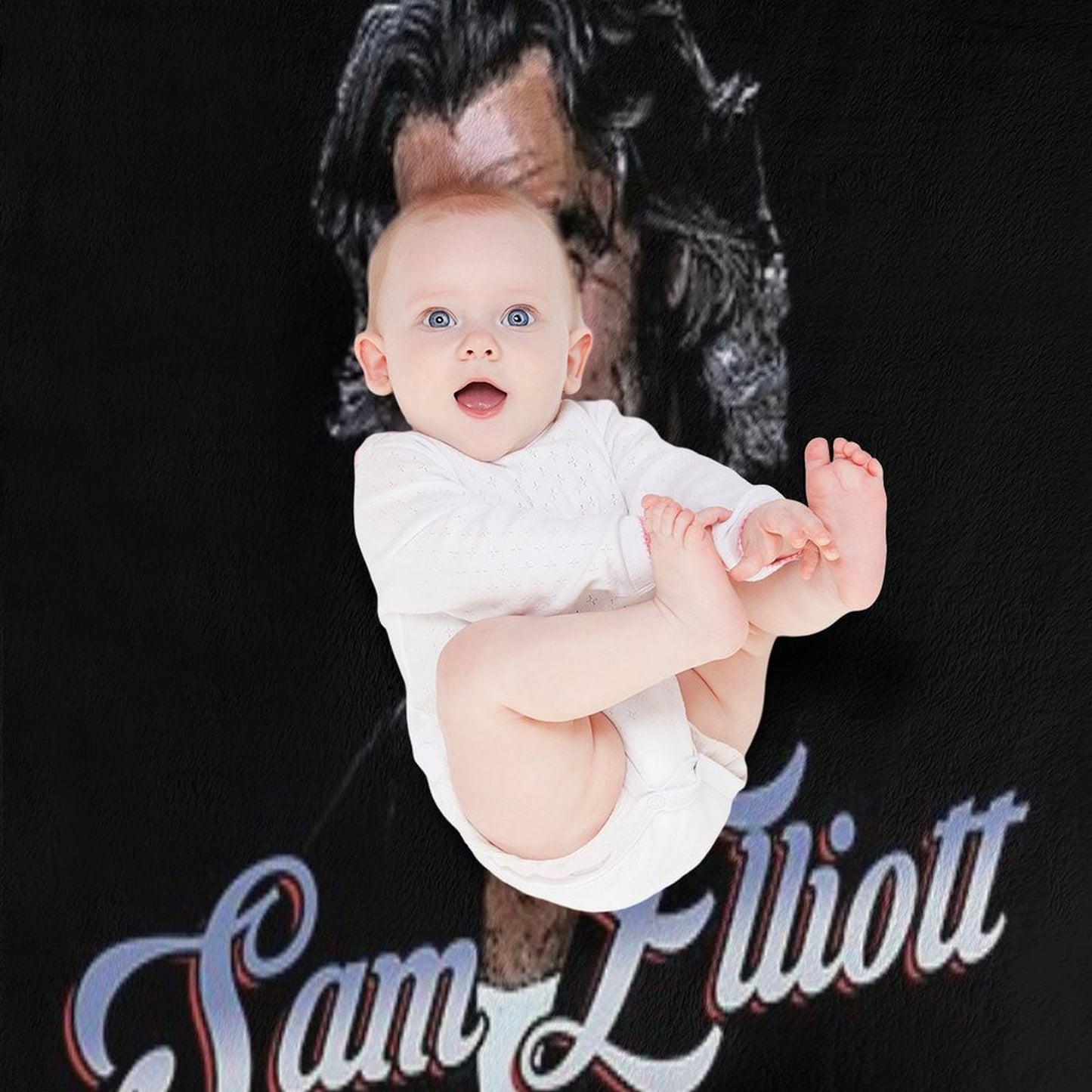Sam Elliott Velvety-soft Throw Blanket